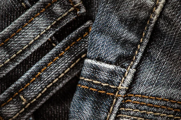 Jean Háttér Kék Denim Minta Klasszikus Farmer Textúra — Stock Fotó