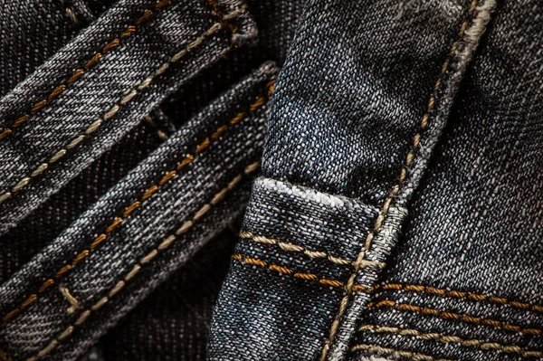 Jean Fond Bleu Motif Denim Texture Jeans Classique — Photo