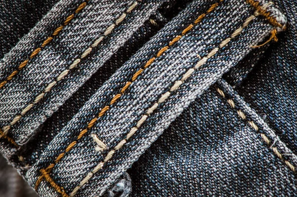 Jean Bakgrund Blå Denim Mönster Klassiska Jeans Textur — Stockfoto