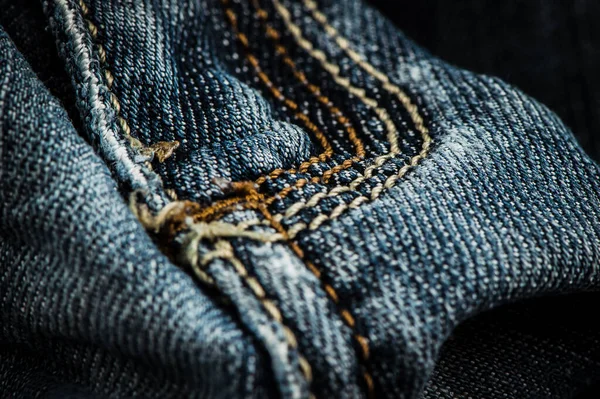 Jean Background Blue Denim Pattern Jeans Classici Texture — Foto Stock