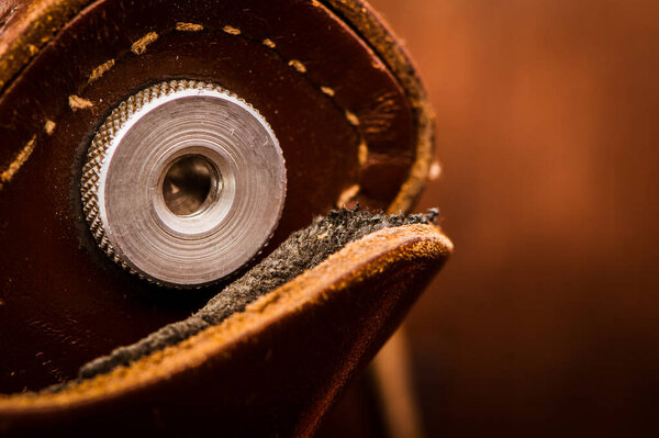 Old brown leather vintage.