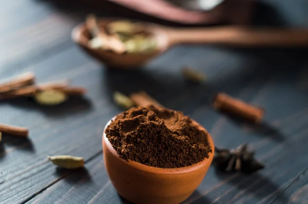 Ground Coffee Spices Star Anise Cinnamon — Foto de Stock