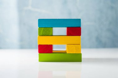 3D oluşturma, soyut geometrik arkaplan, renkli yapıcı, mantık oyunu, kübik mozaik, izometrik duvar kağıdı, renkli yapı, küpler