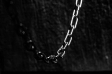 Zincir yığını - soyut metal arkaplan