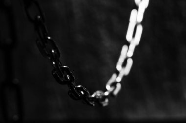 Zincir yığını - soyut metal arkaplan