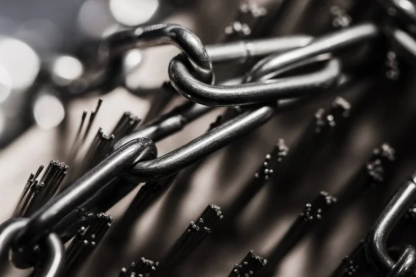 Chain Heap Abstract Metal Background — Stock Photo, Image