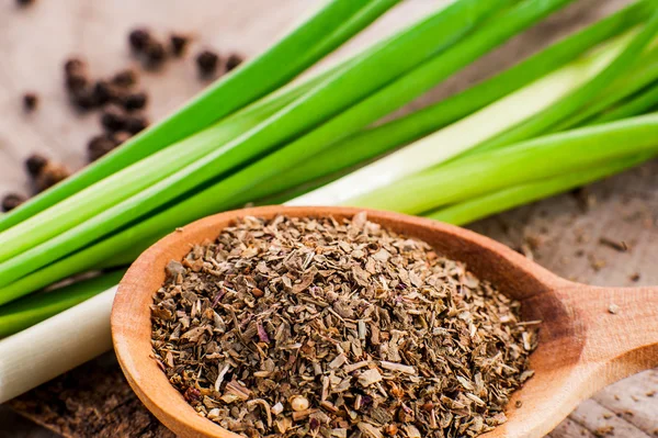 Cuchara de pimienta negra Barbacoa — Foto de Stock