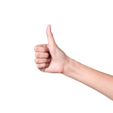 Kırpma yolu beyaz zemin üzerine el kadın