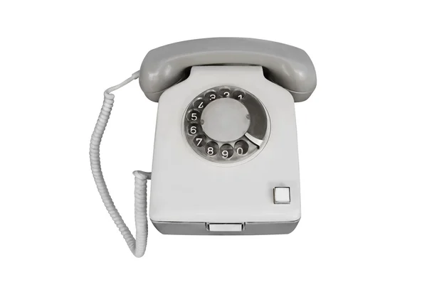 Eski telefon izole beyaz zemin üzerine — Stok fotoğraf