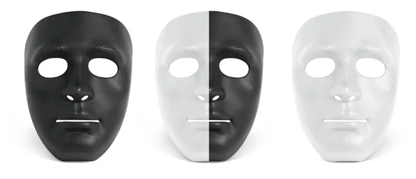 Demi masque noir et blanc — Photo