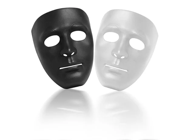 maske siyah ve beyaz