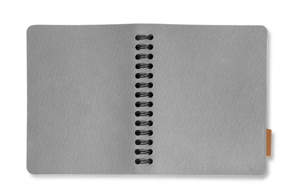 Изолировать серый ноутбук на белом фоне — стоковое фото