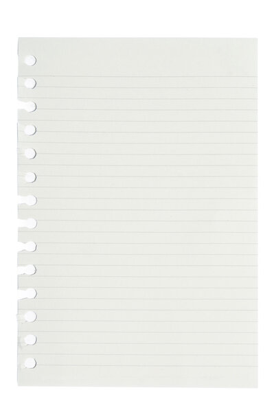  blank squared and lined notepad pages