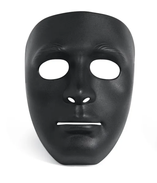 Media máscara blanco y negro — Foto de Stock