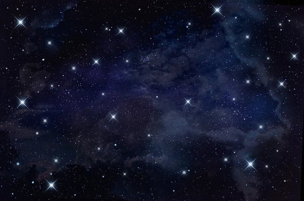 yıldızlı gece gökyüzü arka planda, soyut