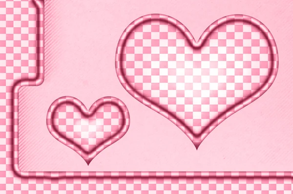 Pink Heart Square Background — Stock Photo, Image