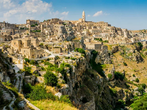 Dramatický Pohled Malebné Město Matera Region Basilicata Jižní Itálie — Stock fotografie