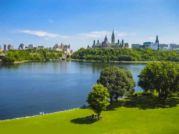 Pemandangan Bukit Parlemen, Ottawa, Kanada — Stok Foto