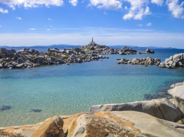 Lavezzi Adası, Corsica, Fransa'nın zümrüt deniz