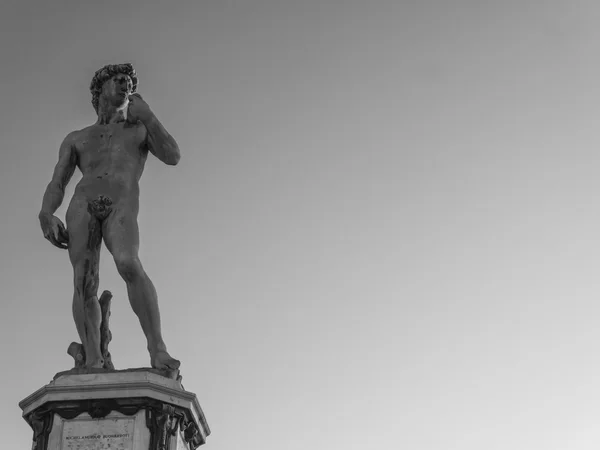 Standbeeld van michelangelo's david, florence, Italië — Stockfoto