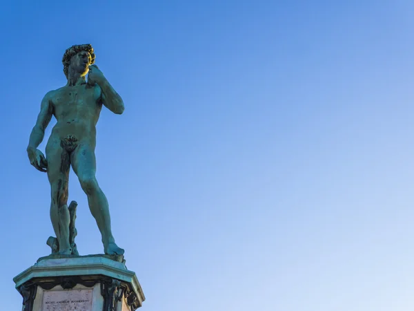 Standbeeld van michelangelo's david, florence, Italië — Stockfoto