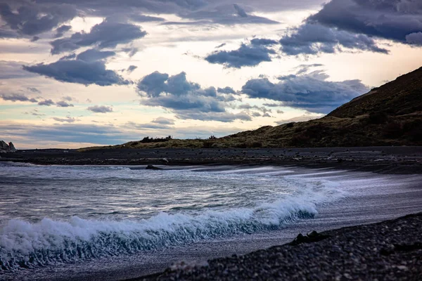 Ward Beach South Island New Zealand Early Morning Cloudy Weather — Stock Photo, Image