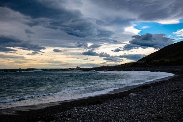 Ward Beach South Island Nova Zelândia Manhã Cedo Tempo Nublado — Fotografia de Stock