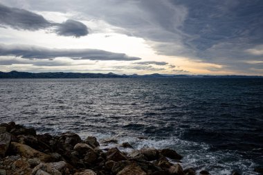 Dunedin Gündoğumu Noktasından Heyward Point 'e doğru bakıyorum.