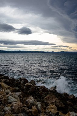 Dunedin Gündoğumu Noktasından Heyward Point 'e doğru bakıyorum.