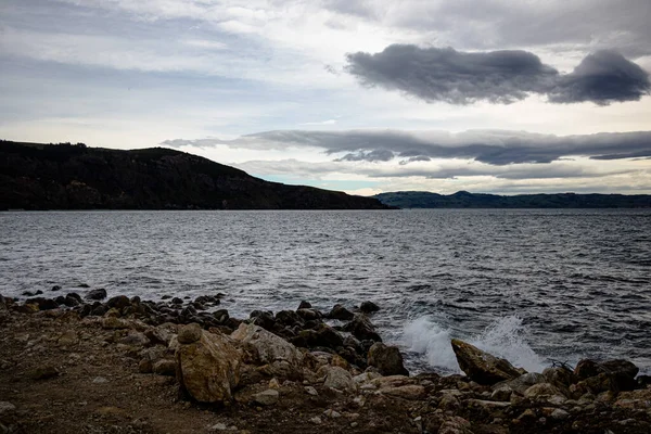 Mirando hacia Heyward Point desde Dunedin Sunrise Point — Foto de Stock