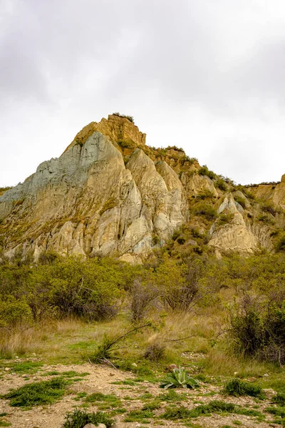 Yeni Zelanda Nın Clay Cliffs Omarama Güney Adası Sert Ama — Stok fotoğraf