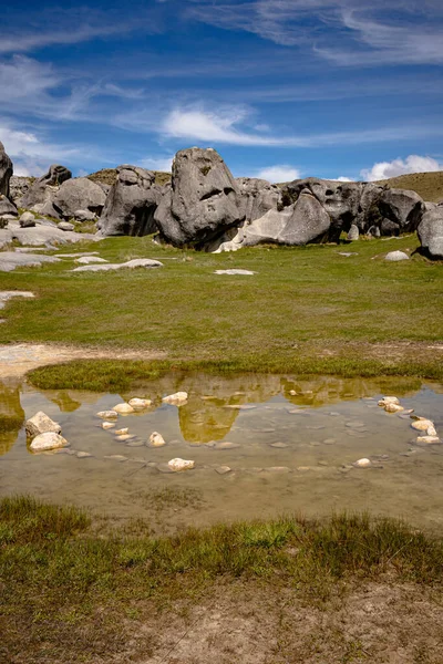 Castle Hill, Yeni Zelanda 'da kireçtaşı cesur — Stok fotoğraf