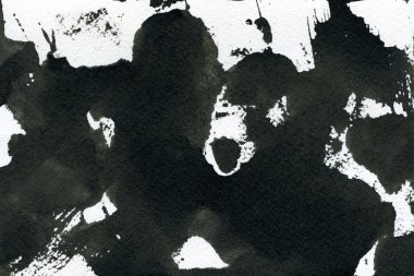 Black and white abstract aquarelle 