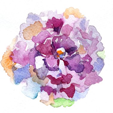 Abstract flower watercolour 
