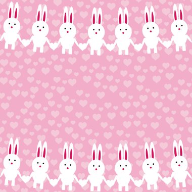 şirin tavşan vektörü