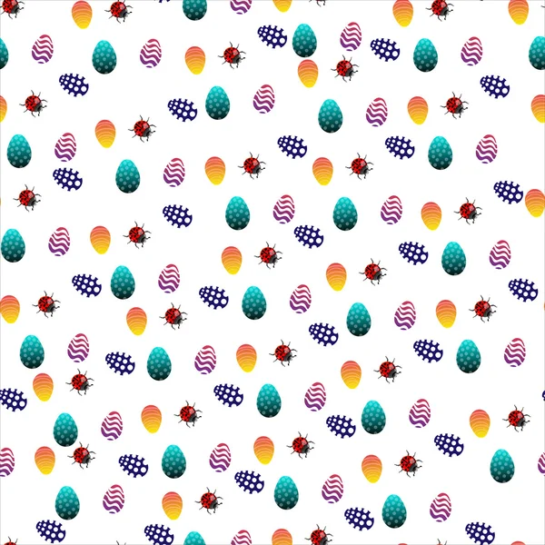 Seamless easter eggs — Stock Vector