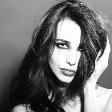 şehvetli genç kadın