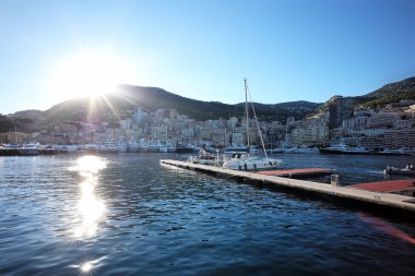 Monte Carlo Marina panoramik görünüm 