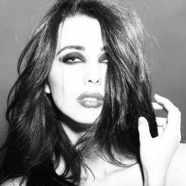 şehvetli genç kadın