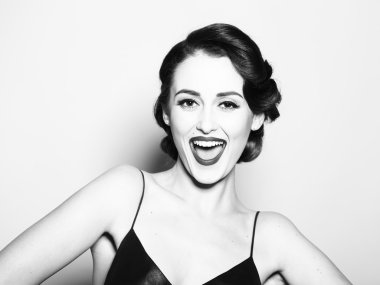 çekici retro kadın