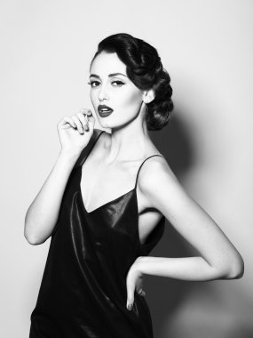 çekici retro kadın