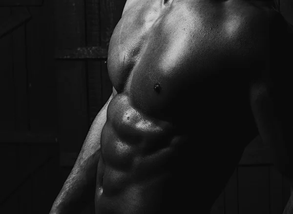 Closeup of beautiful male body — Stock Photo, Image