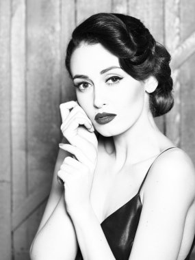 çekici retro kadın