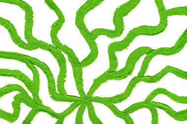 Dalgalı çizgiler boyalı akrilik 