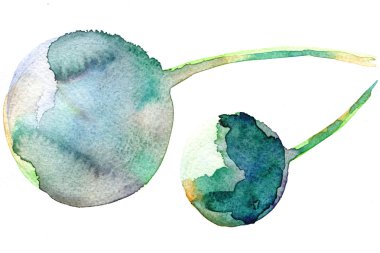 Bulanıklaştırma ile iki yuvarlak lekeler 