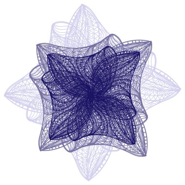 Parlak koyu mavi vektör çiçek