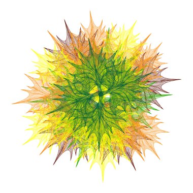 Parlak vektör çiçek kafa