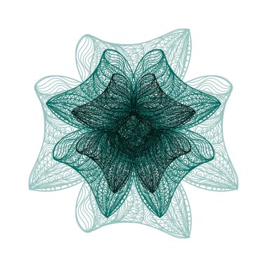 Koyu yeşil vektör çiçek