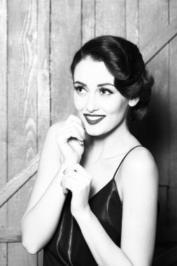 çekici retro kadın