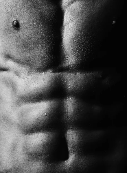 Closeup background of male torso — Stock Photo, Image